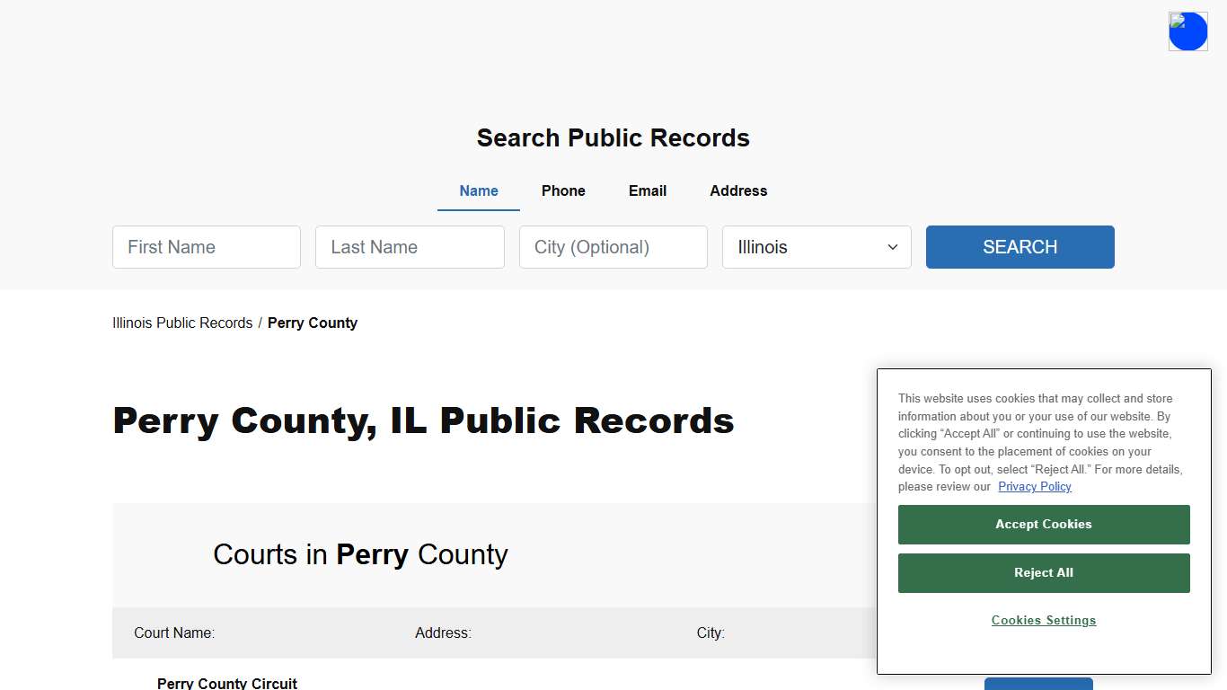 Perry County, IL Public Court, Arrest and Inmate Records - ThePublicIndex